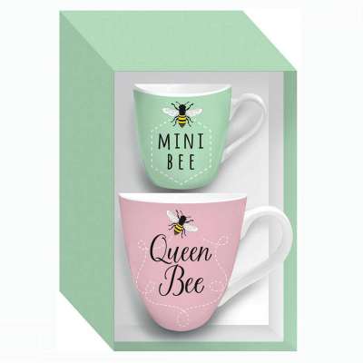 Gift mug with box parent-child cups set ceramic ice cream mug