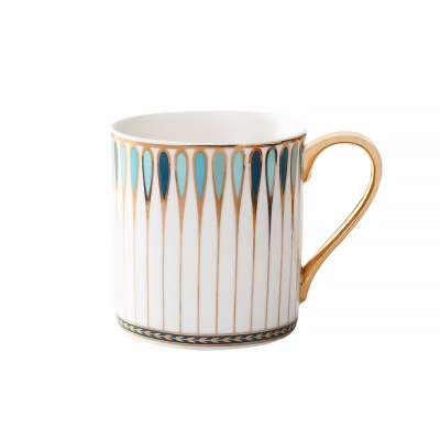 white mug porcelain tea cup fine bone china mug with luxury golden handle