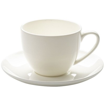 White blank cup & saucer ceramic coffee tea sets tea cup and saucer