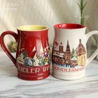 350ml christmas mug cup, christmas gift ceramic mug