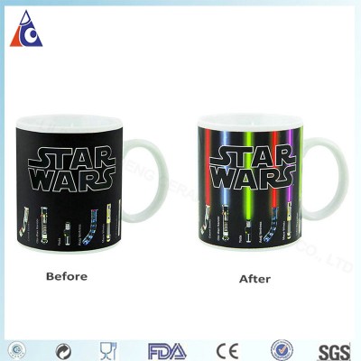 Heating color changing mug temperature change cup